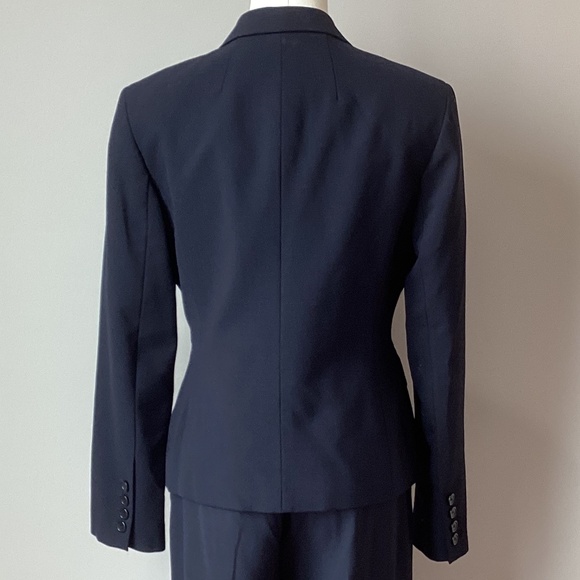 Anne Klein Suit Separates Petite Navy 3pc Suit - Jacket/Trousers/Sheath Dress - Picture 9 of 14